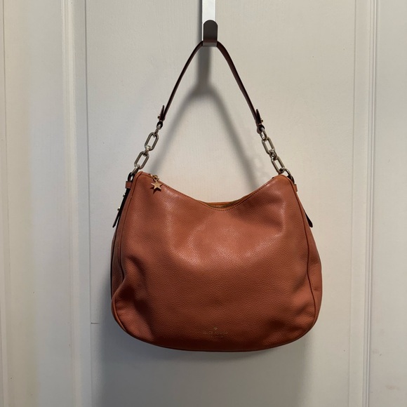 Kate Spade Vivian Mulberry St Tawny Leather Hobo WKRU4138 Shoulder